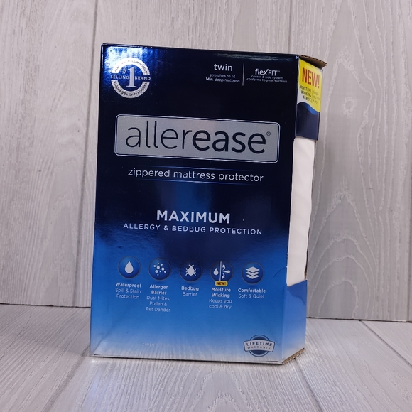 Allerease Maximum Mattress Protector White - Picture 2 of 8